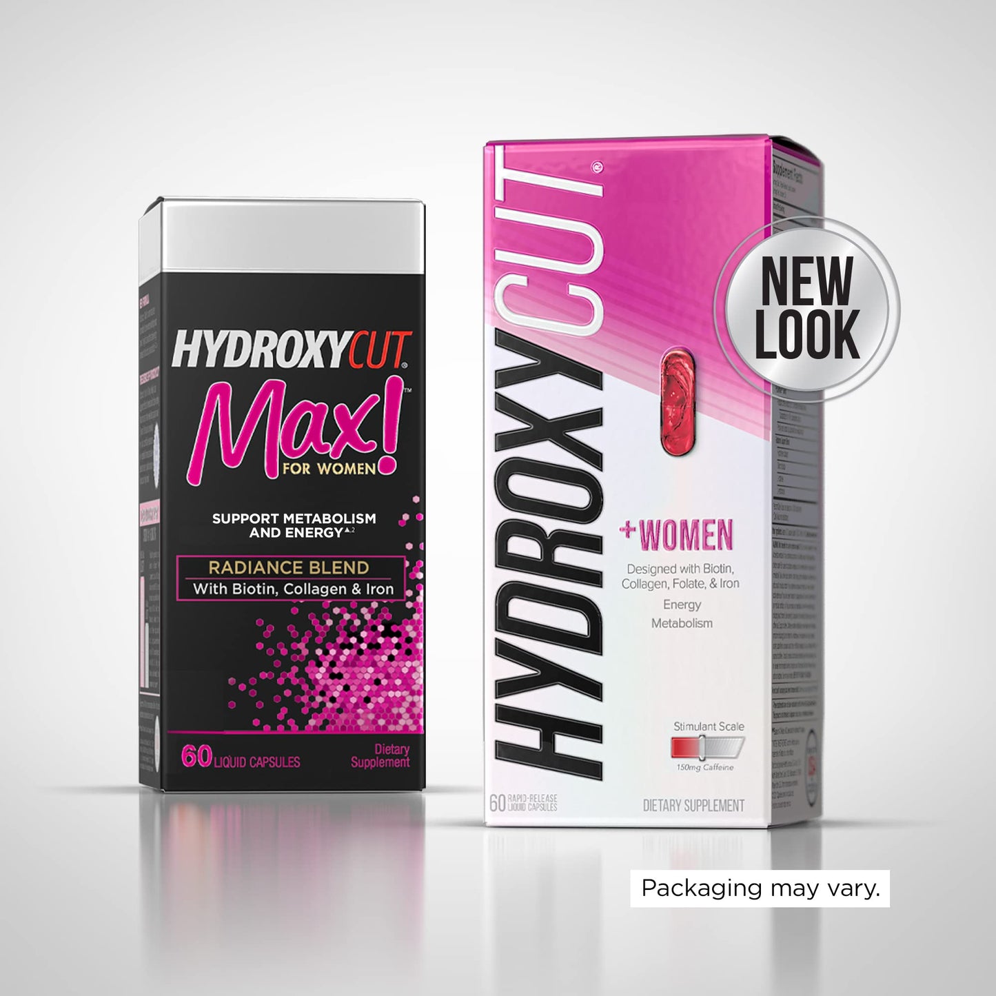 Hydroxycut + Women Pills with Biotin & Collagen | Hair Nails and Skin Vitamins | Iron Supplement