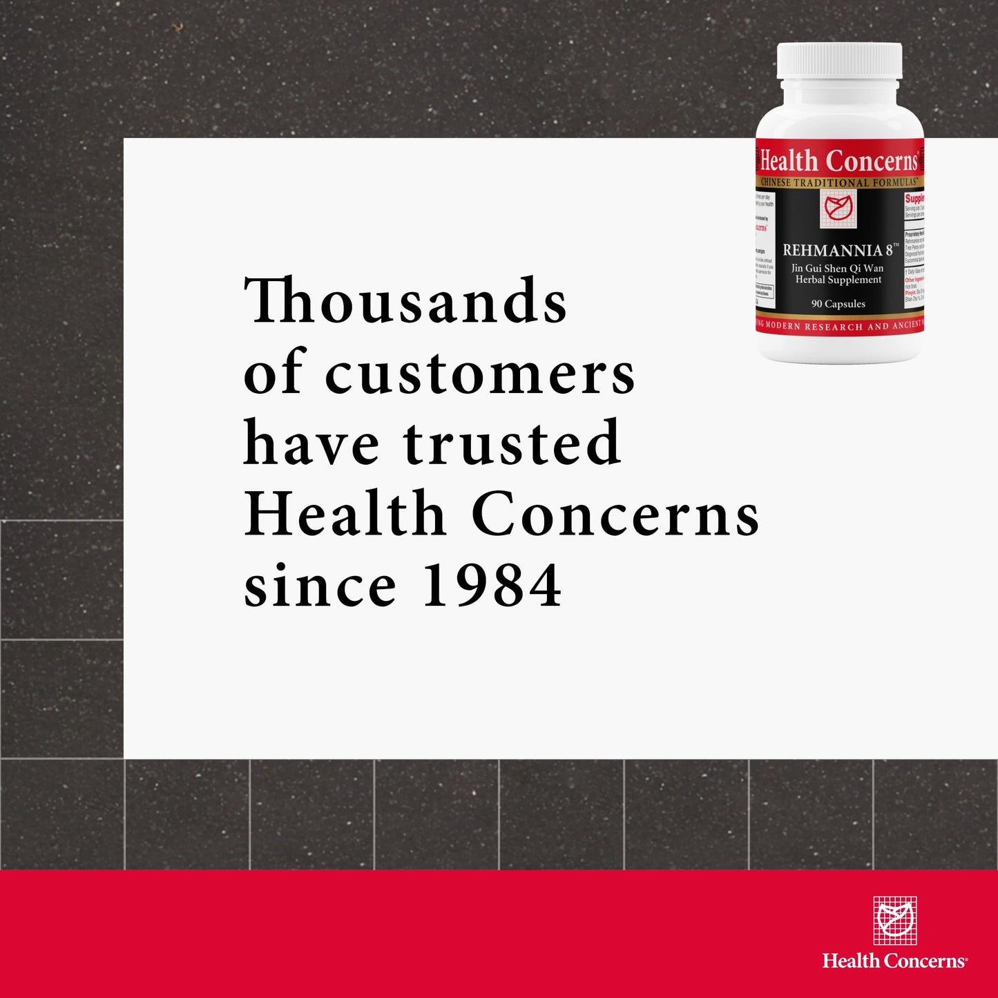 Health Concerns Rehmannia 8 - Back Discomfort & Urinary Tract Health for Women & Men