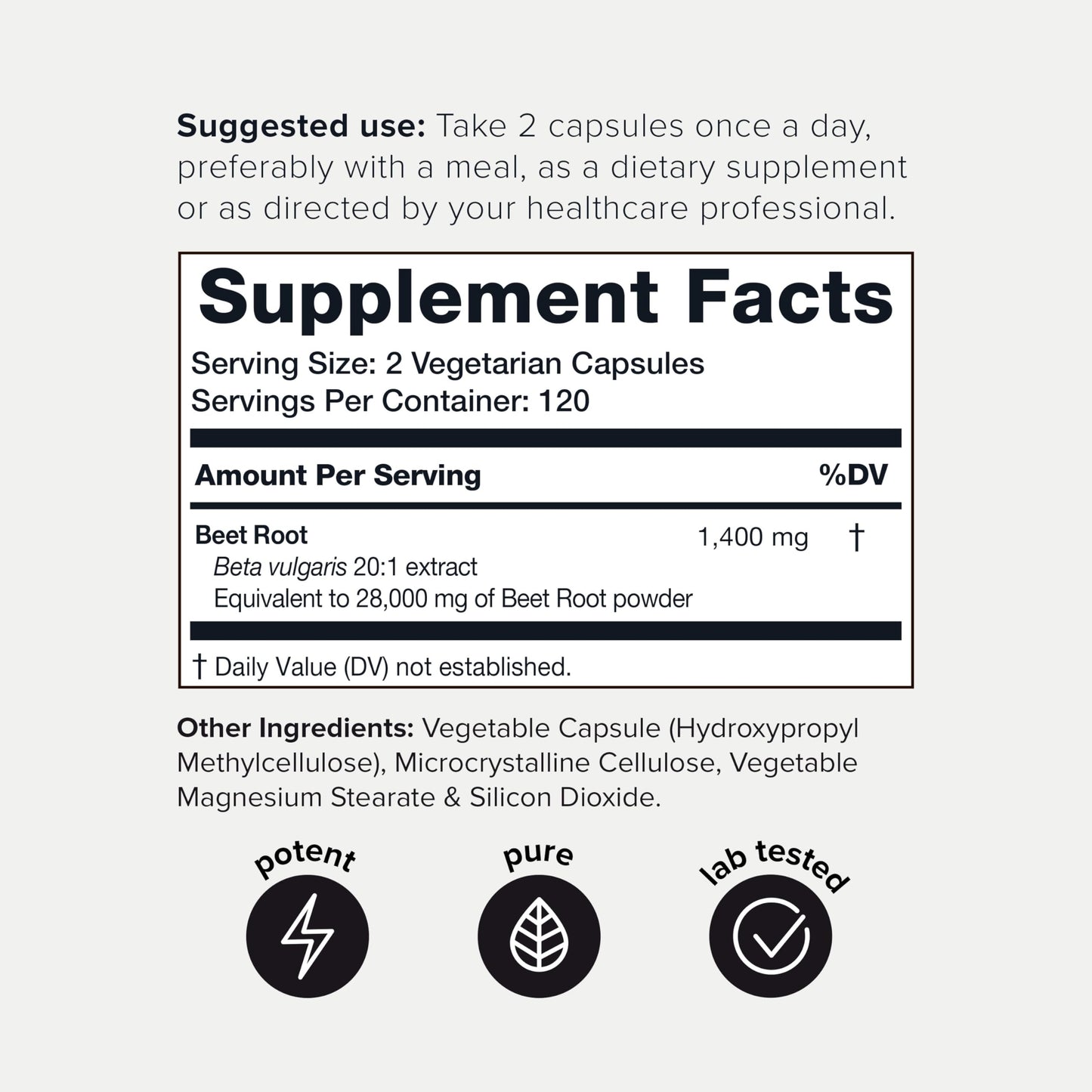 28,000mg 20x Concentrated Extract Beet Root Capsules - Natural Nitric Oxide Booster