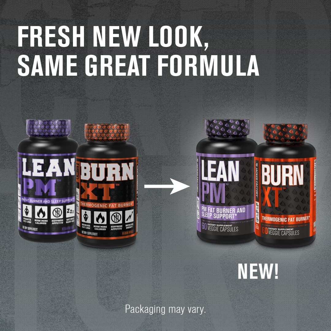 Jacked Factory Burn XT Thermogenic Fat Burner & Lean PM Nighttime