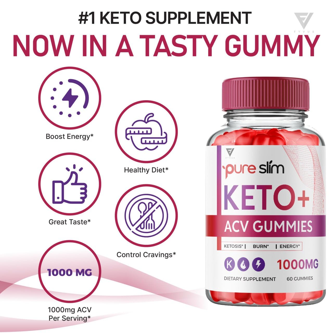 (2 Pack) Pure Slim Keto ACV Gummies, Pure Slim Keto ACV Gummies Advanced Kelly Clarkson
