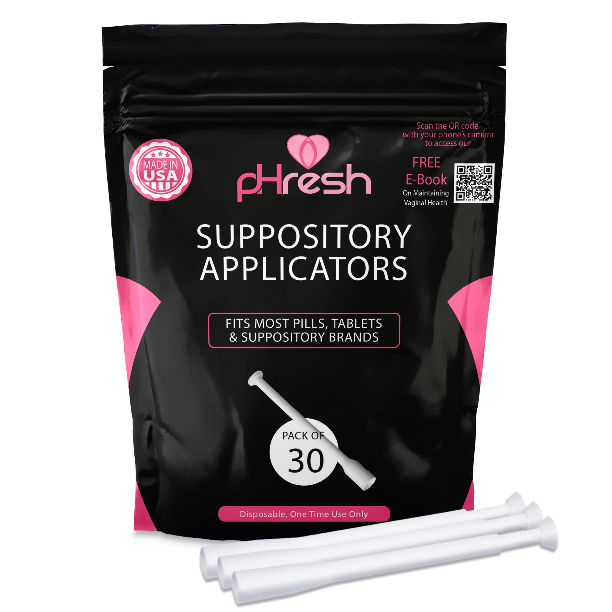 ACE NUTRITION Boric Acid Suppositories + 30 Applicators ACE NUTRITION