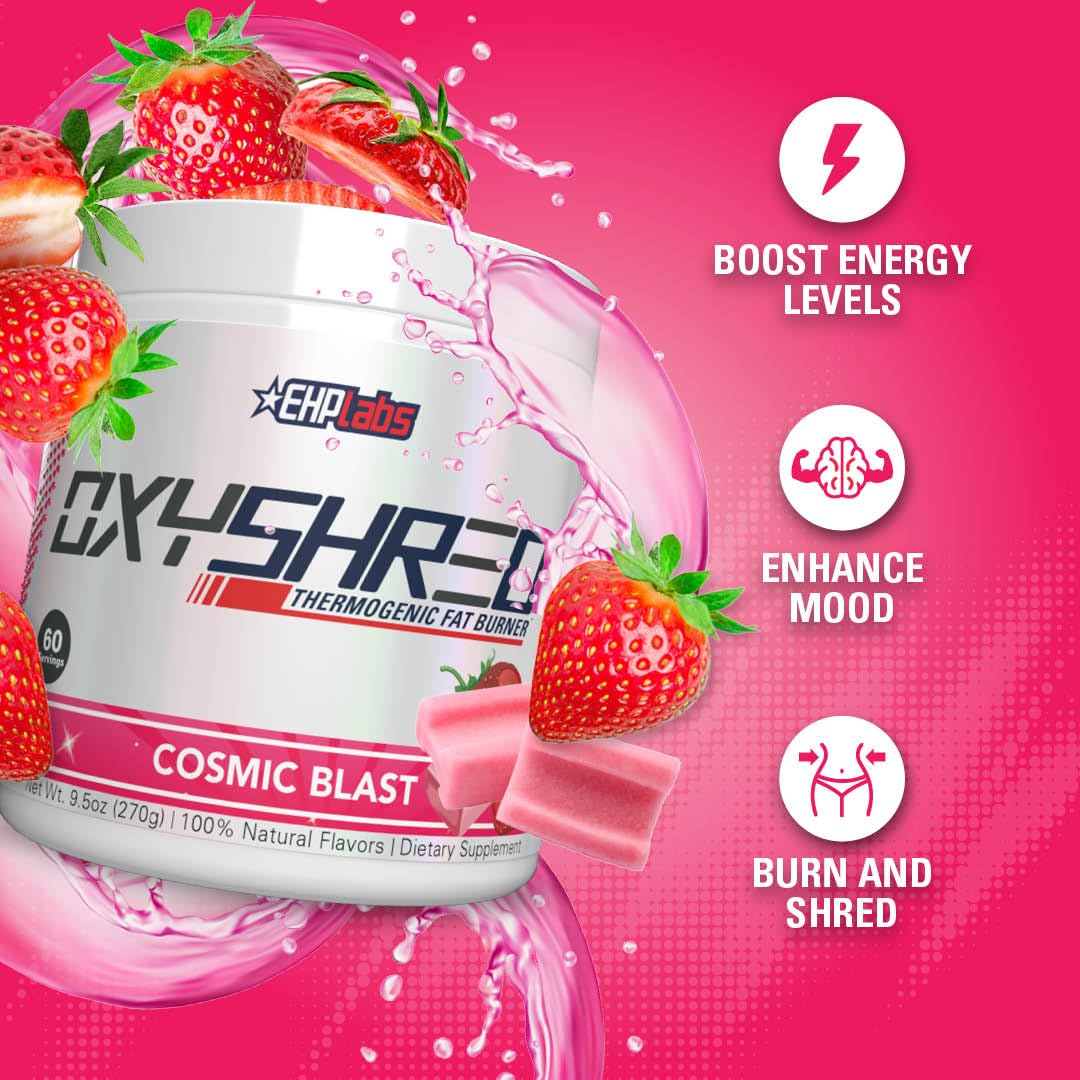 EHPlabs OxyShred Thermogenic Shredding Supplement - Clinically Proven Pre Workout