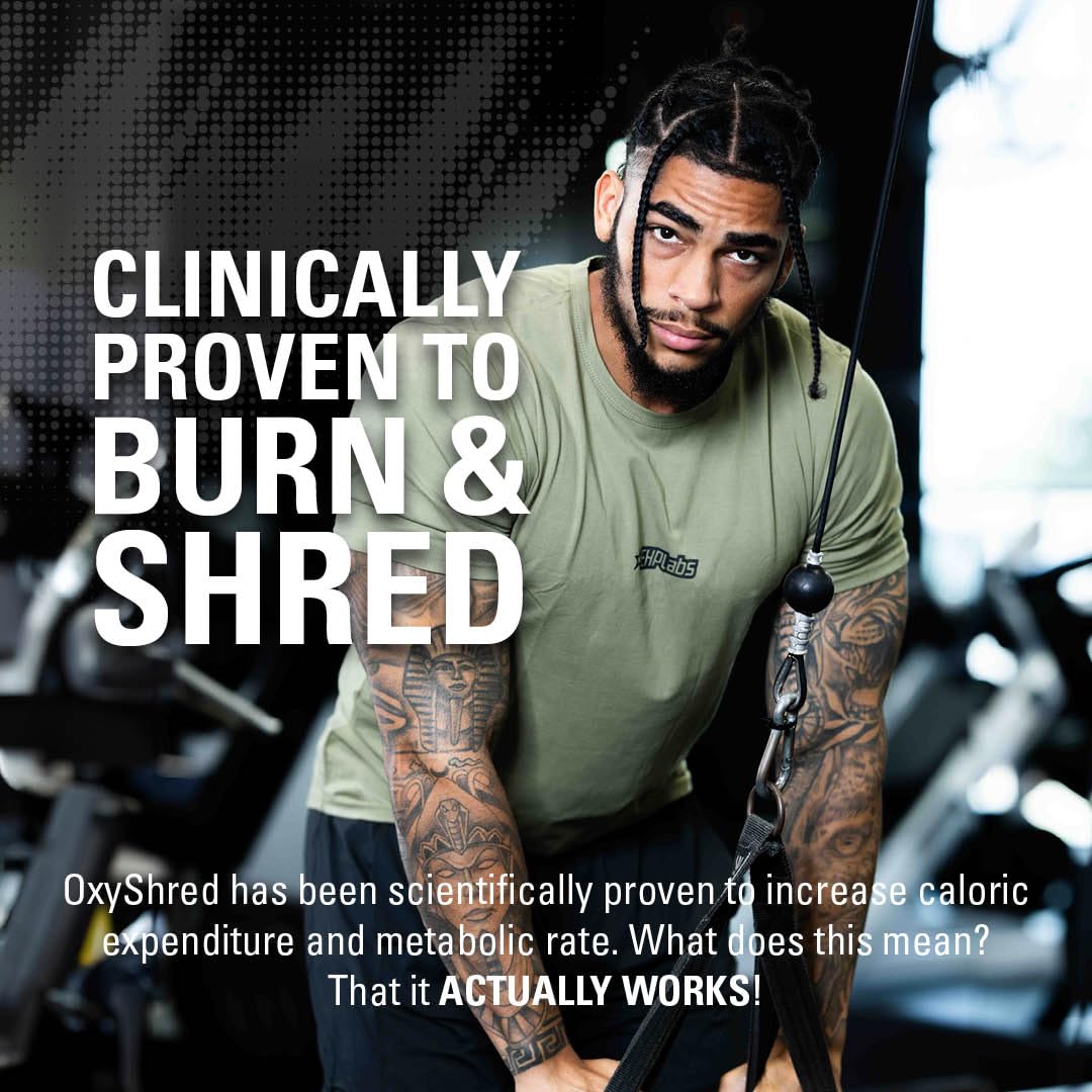 EHPlabs OxyShred Thermogenic Shredding Supplement - Clinically Proven Pre Workout