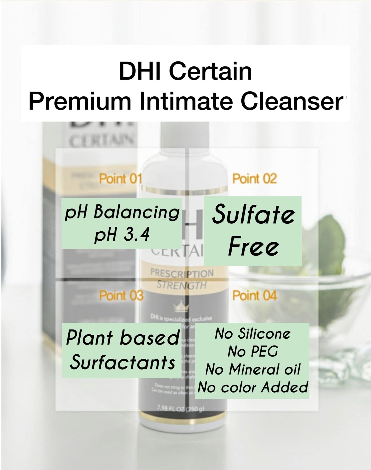 DHI PROBIOTIC Certain Intimate Wash for Men with 3 kinds of probiotics plus 20 Premium Natural