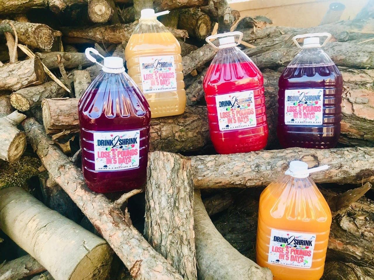 4 Week drink2Shrink Detox Formula Start Losing That Stubborn Belly Fat! (Green Apple) Heath Secret