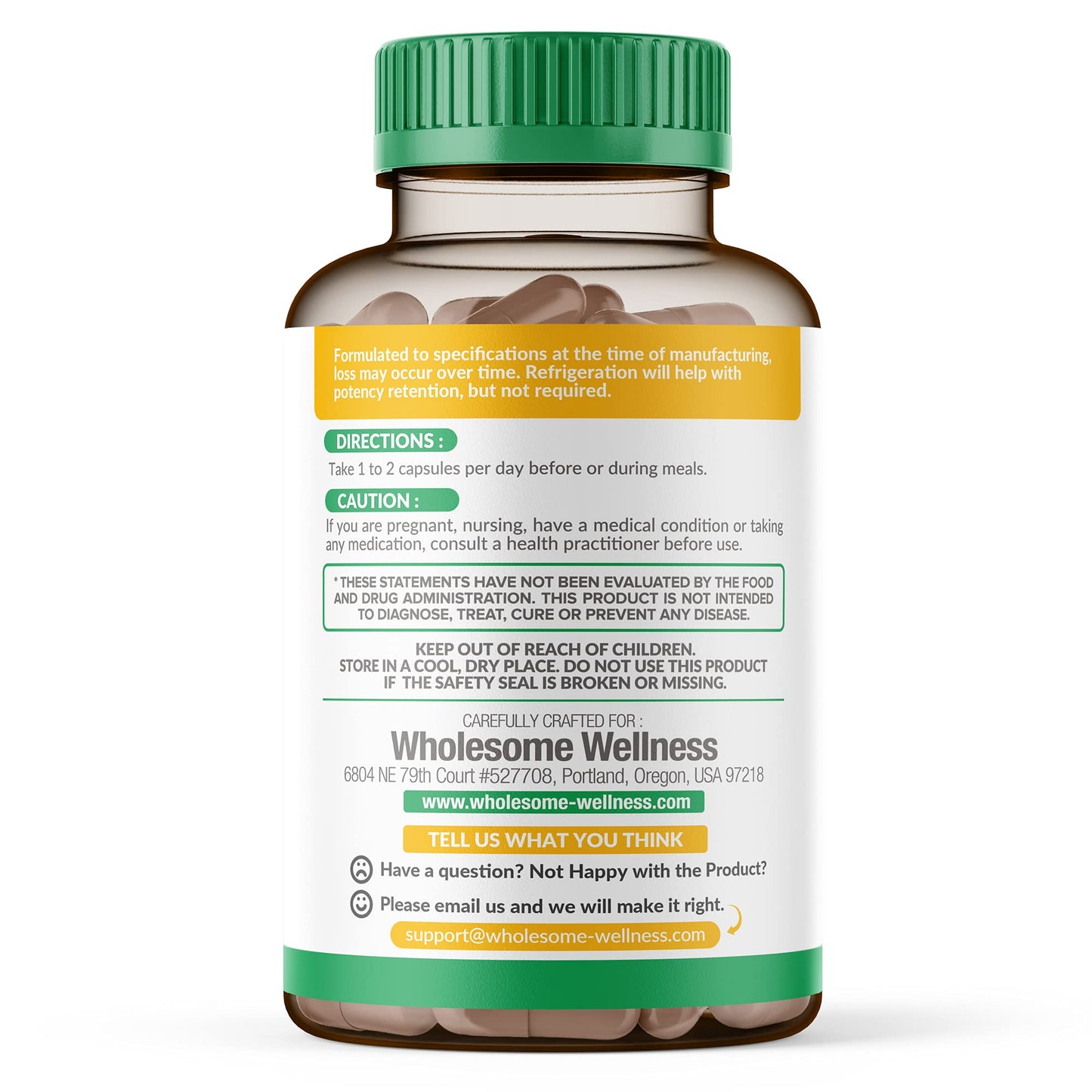 Wholesome Wellness Digestive Enzymes 1000MG Plus Prebiotics & Probioti