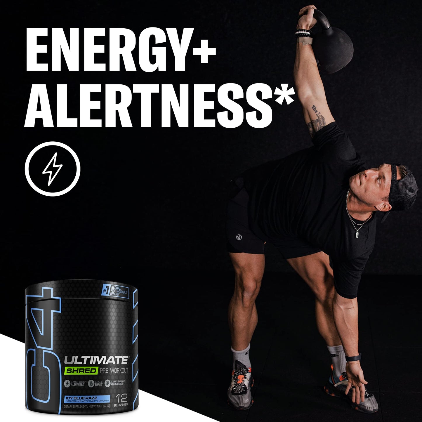 Cellucor C4 Ultimate Shred Pre Workout Powder, Fat Burner for Men & Women, Metabolism