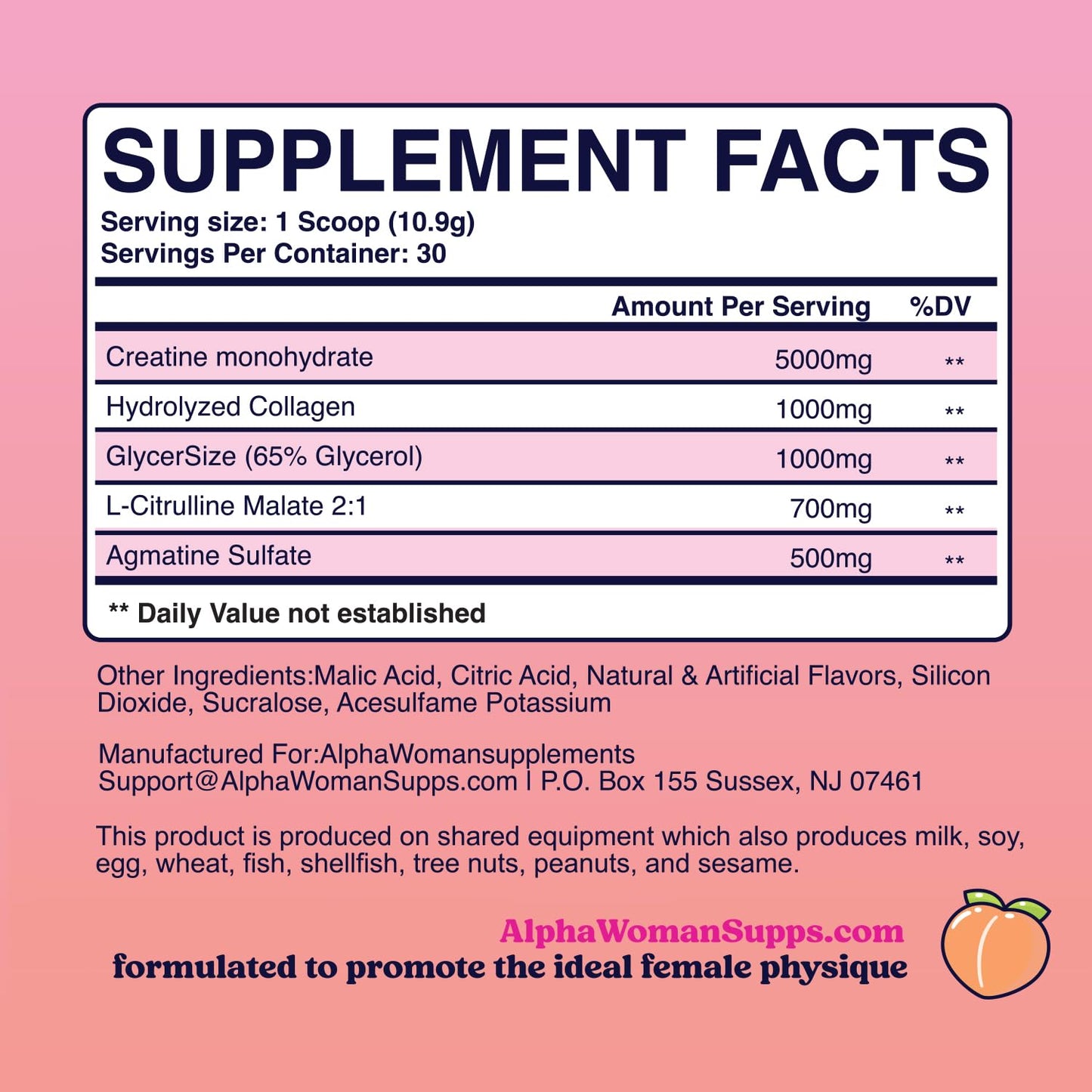Booty Bliss ⢠Creatine for Women ⢠Pre Workout Women ⢠Booty Builder ⢠Keto Friendly