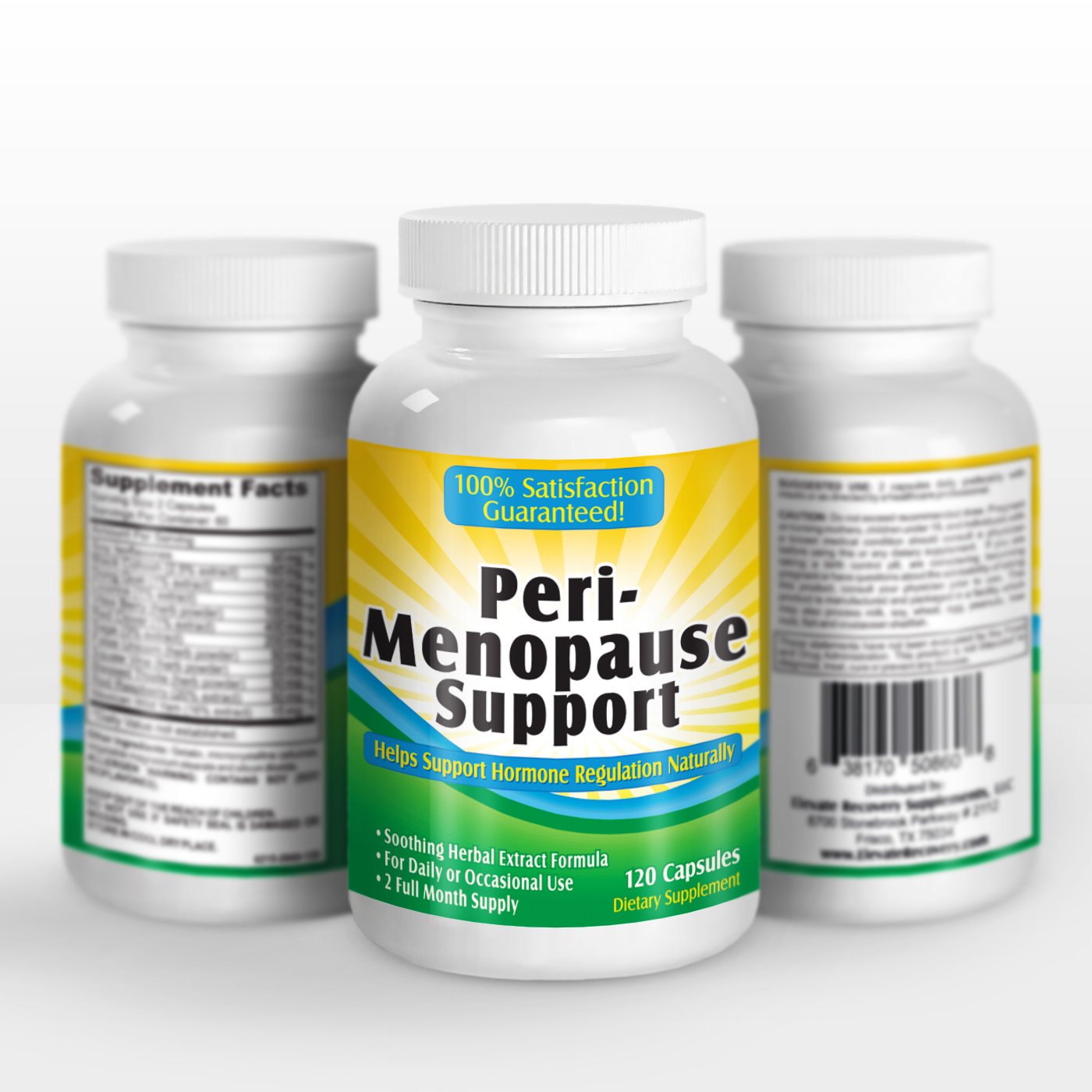 2-Month Perimenopause Support Supplement (All-in-1) Herbal Extract Relief Formula with 12 Active Ingredients Elevate Recovery Supplements