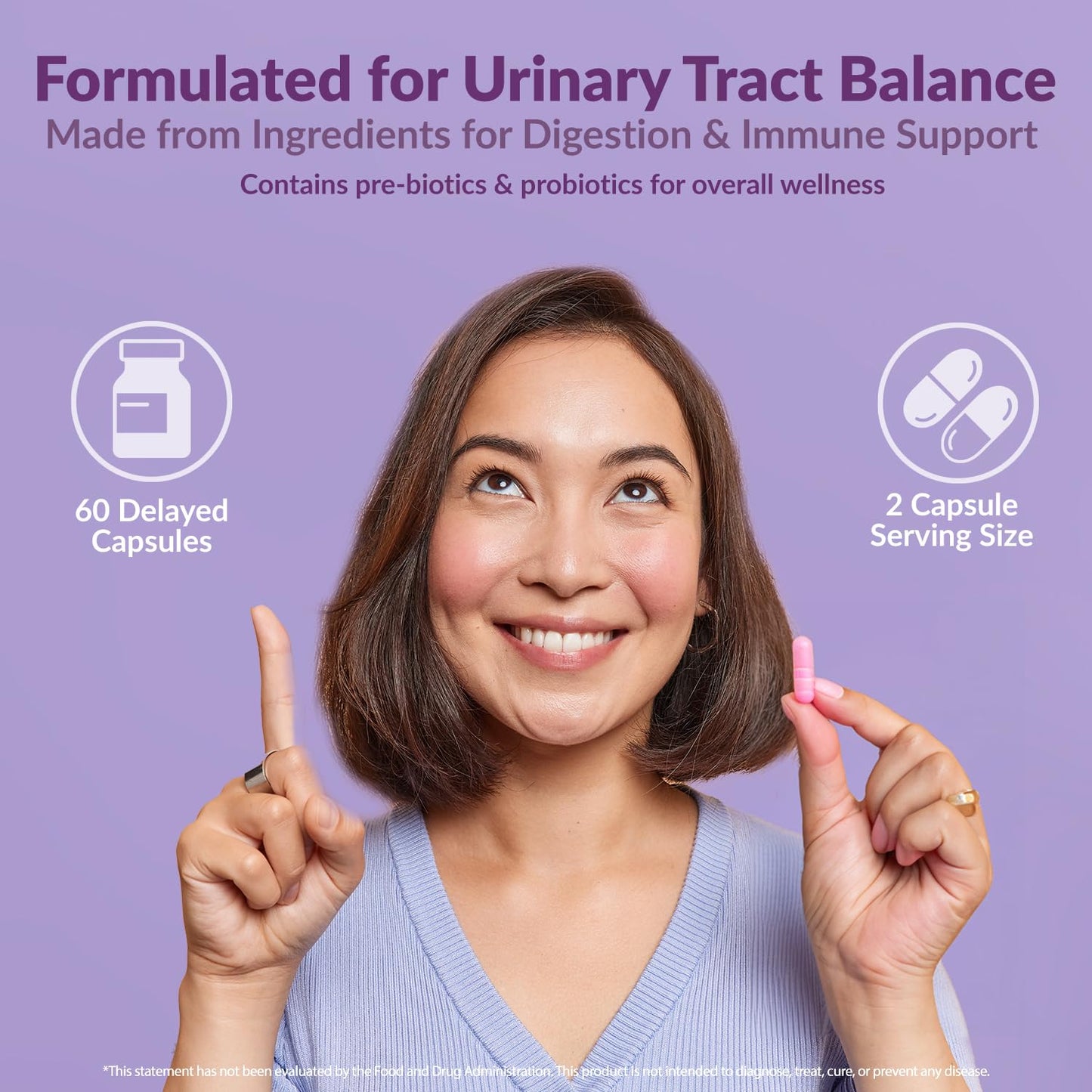 Complete Vaginal Probiotics for Women - w/Added Cranberry, D-mannose to Promote