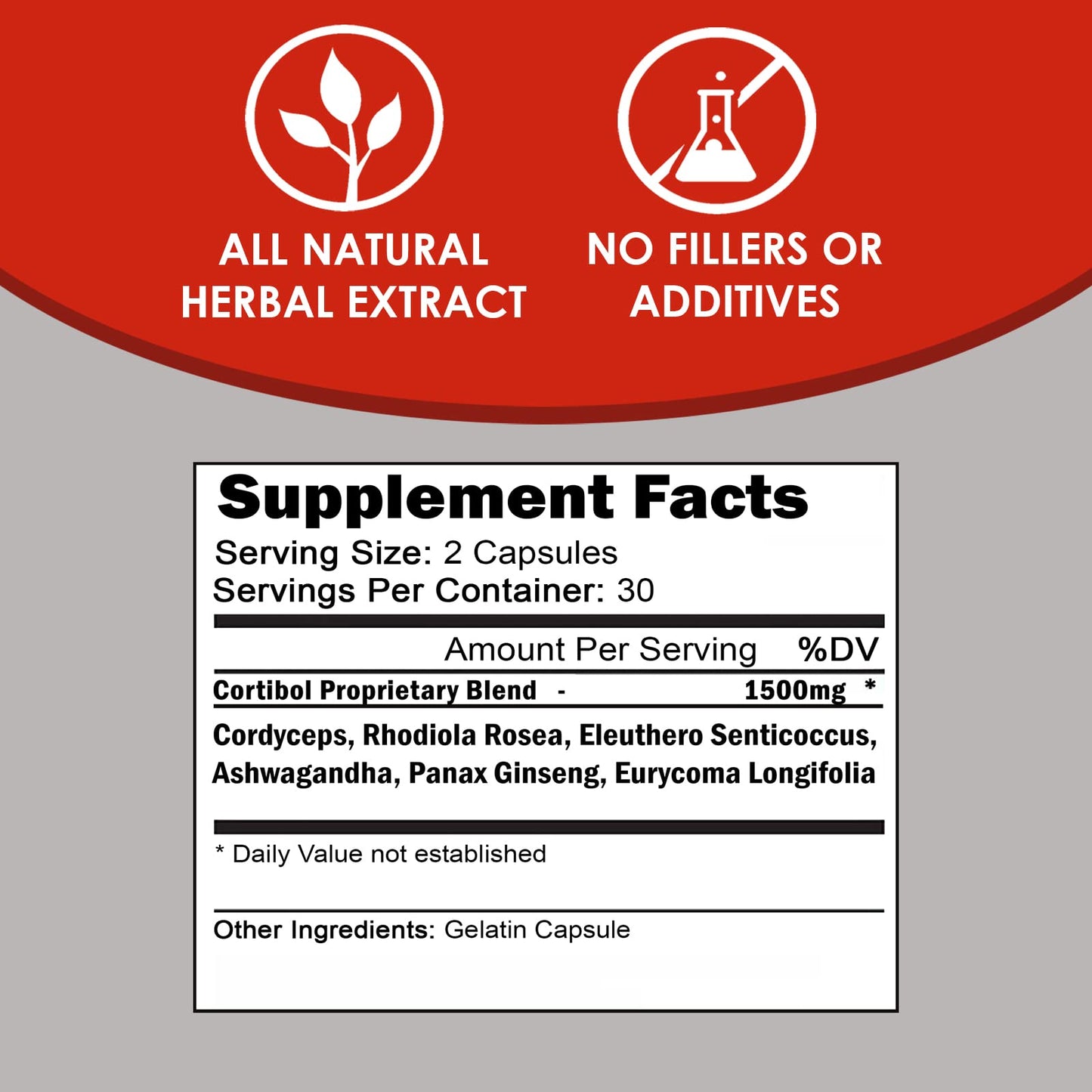 VH Nutrition CORTIBOL | Cortisol Manager* Supplement | Maximum Strength Adrenal