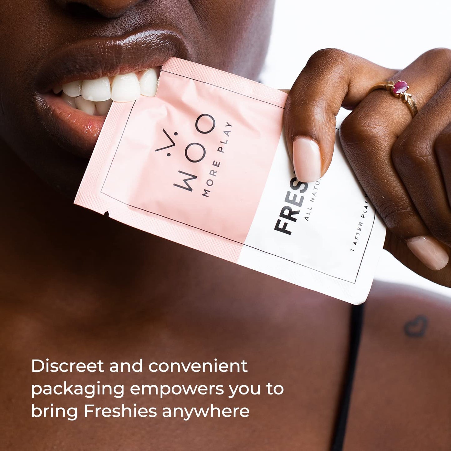 Woo More Play Freshies: All-Natural Feminine Intimacy Towelette Wipes with Coconut Oil