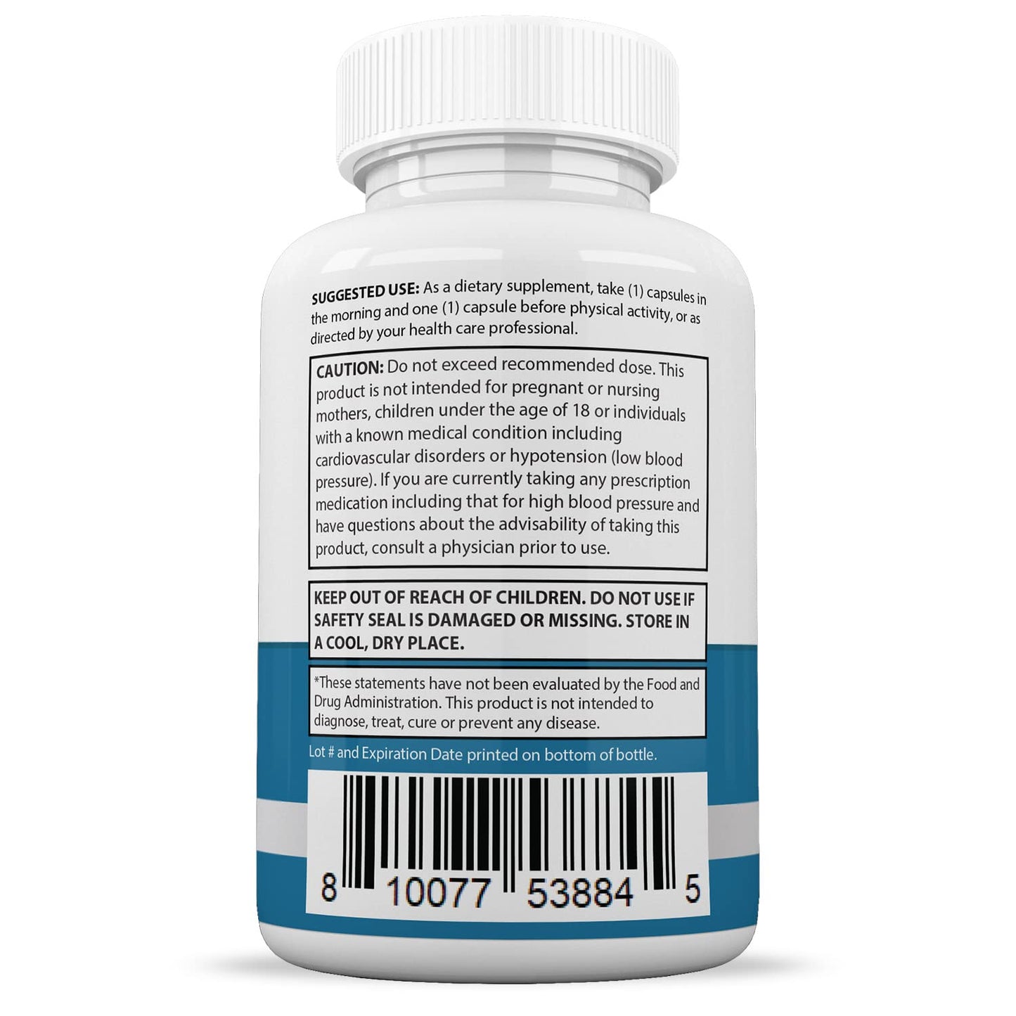 Justified Laboratories (5 Pack) Glucotrust Max 1295MG Formula Supplement Pills 300 cap