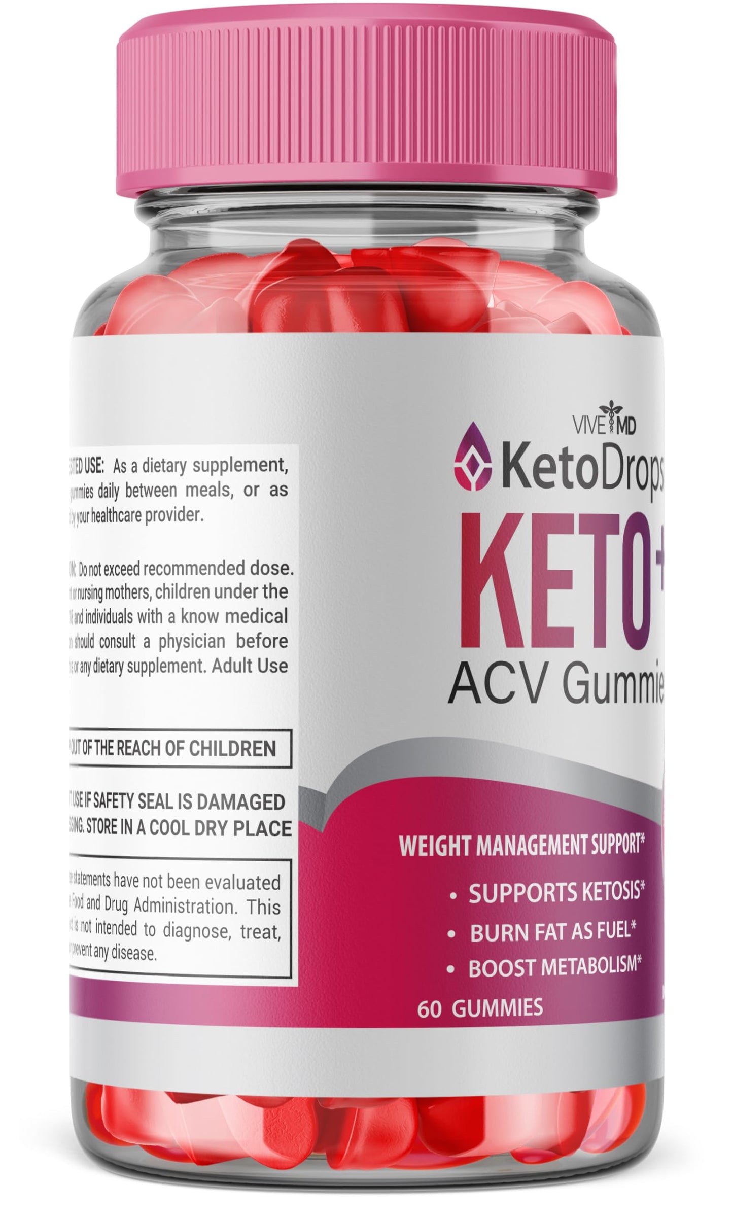 VIVE MD Keto Drops ACV Gummies Keto Drops ACV Gummies 525 MG Keto Drops Gummies