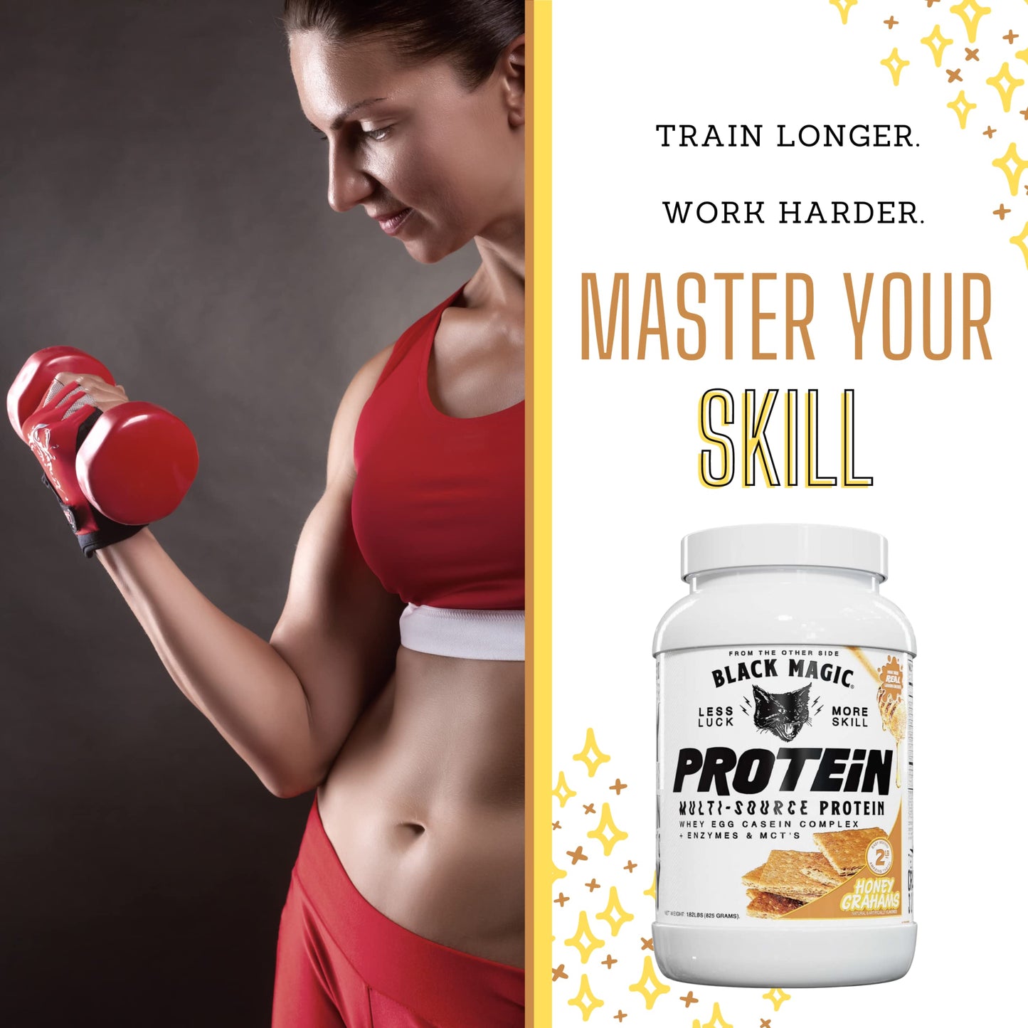 Worldwide Nutrition Bundle, 2 items: Black Magic Multi-Source Protein Powder - Whey
