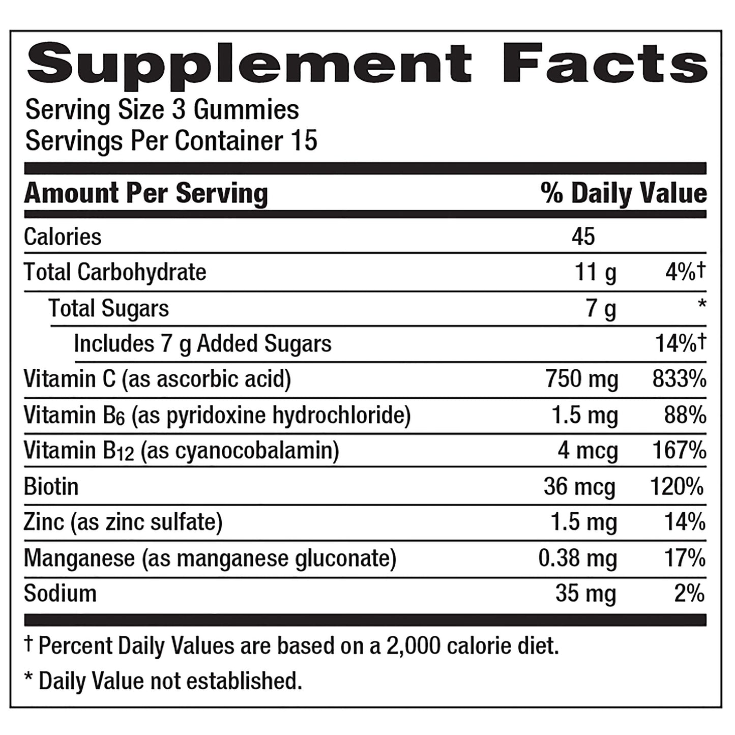 Emergen-C 750mg Vitamin C Gummies for Adults, Immunity Gummies with B Vitamins