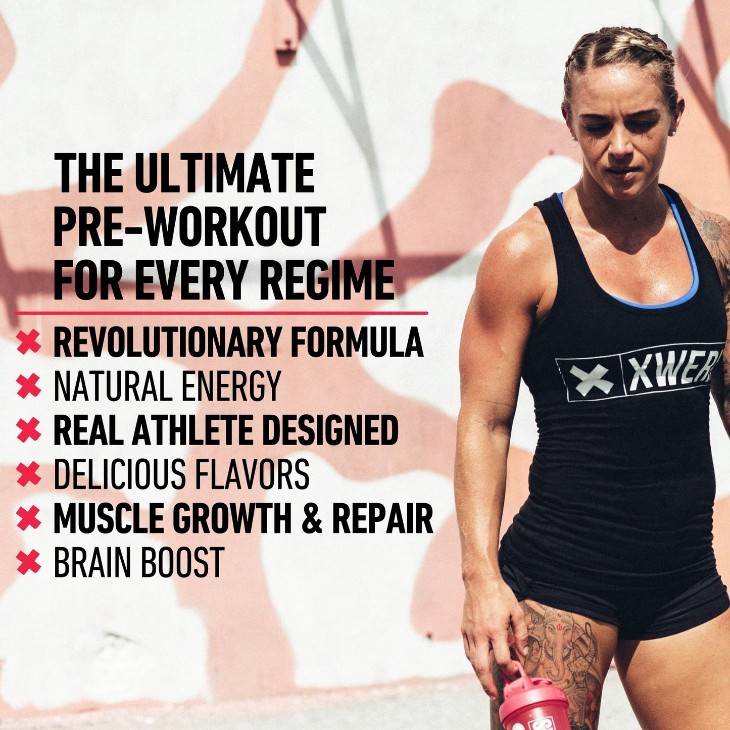 Xwerks Ignite Blue Razz Pre Workout Powder - Best Natural Keto Pre-Workout for Women