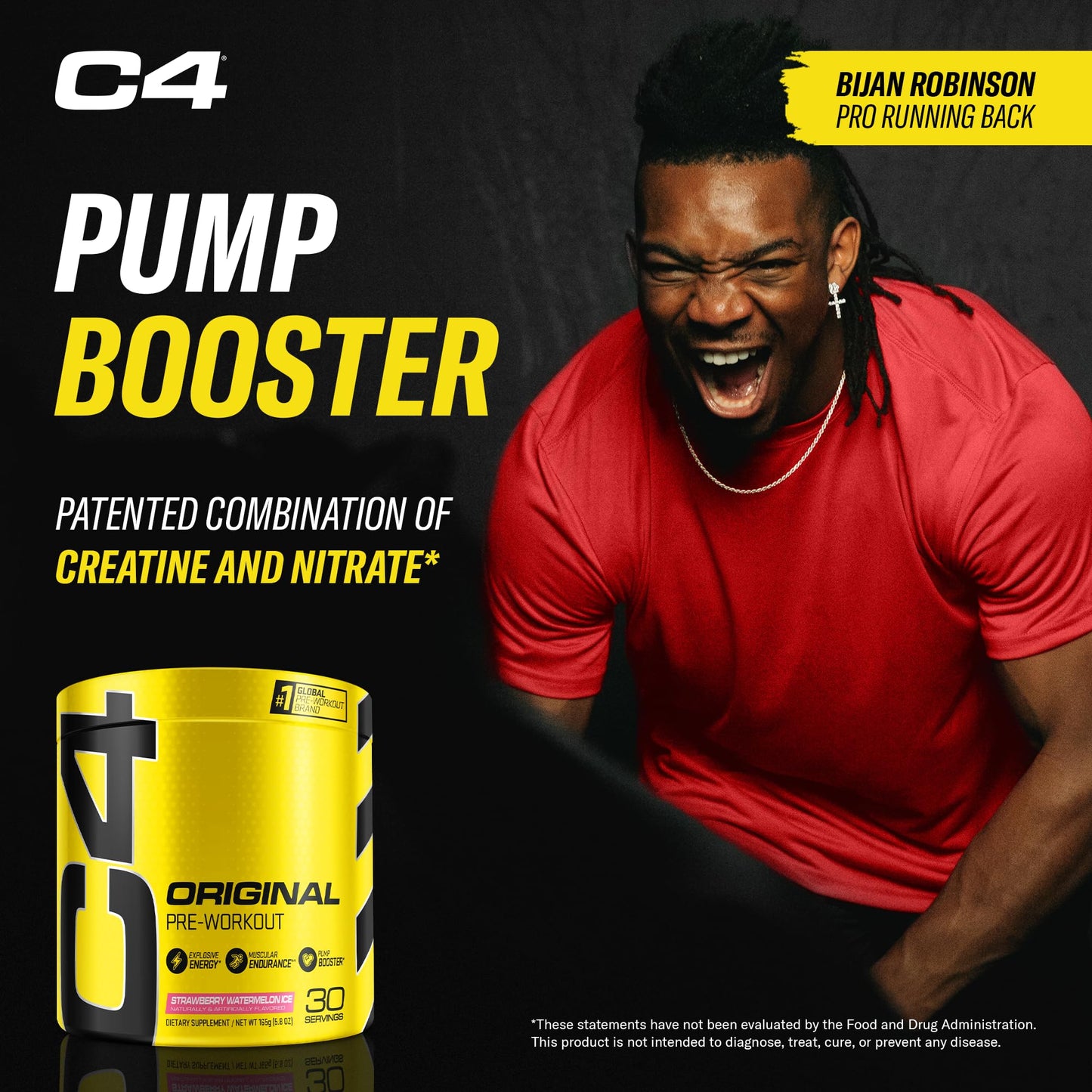 Cellucor C4 Original Pre Workout Powder Strawberry Watermelon Ice Sugar Free Preworkou