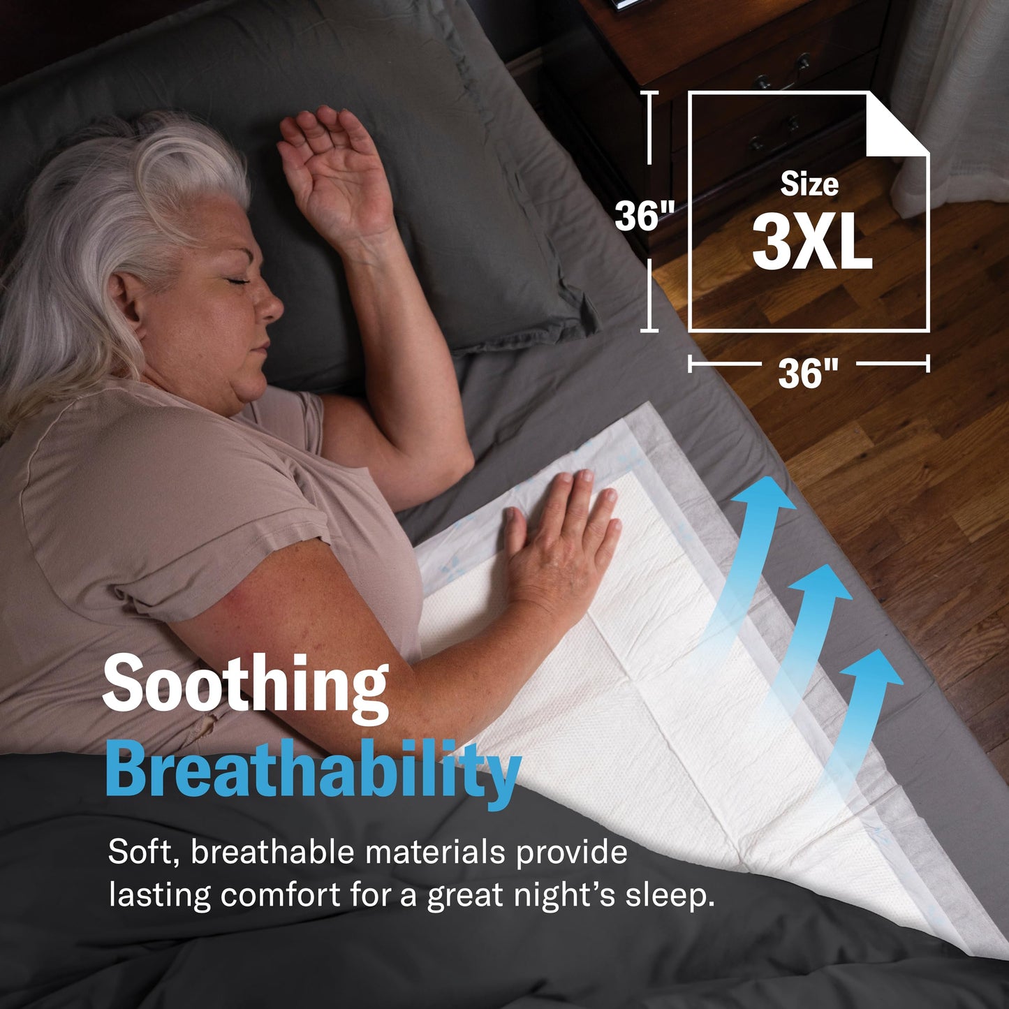 Chucks MAX Hospital Bed Pads Disposable Adult 36 x 36 Breathable