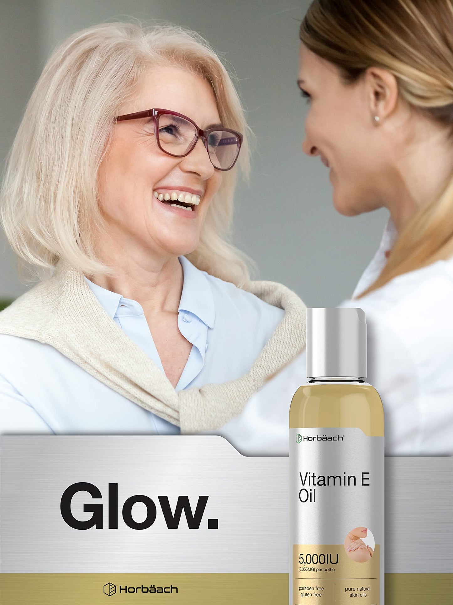 Vitamin E Oil | 5000 IU | 8 oz (2 x 4oz) Value Pack | for Skin, Hair, Face & Body | Vegetarian