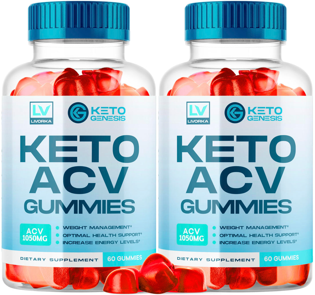 2 Pack - Keto Genesis Keto ACV Gummies Advanced Weight Loss, Genesis ACV, Genesis