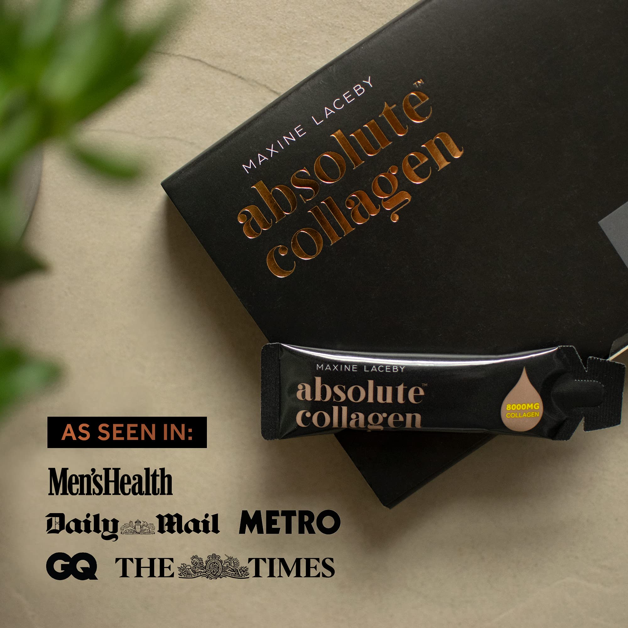 Absolute Collagen Marine Liquid Collagen Supplement for Men - Higher Absorption Than Tablets - 14 x 8000 mg Absolute Collagen