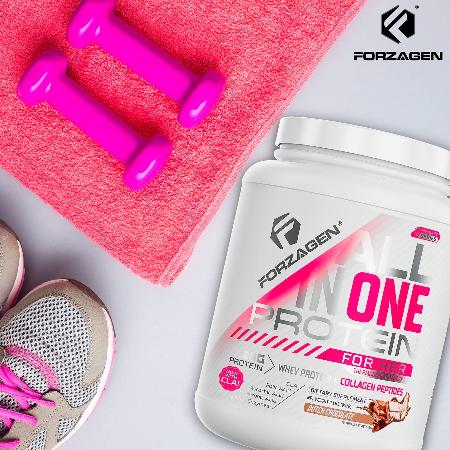 Forzagen Protein Powder for Women - Protein Shake With Collagen Powder for Women