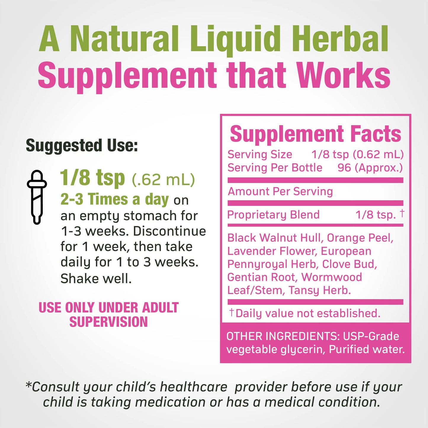 Cedar Bear - Intestinal Cleanse for Kids, Liquid Herbal Supplement for Detox Cleanse