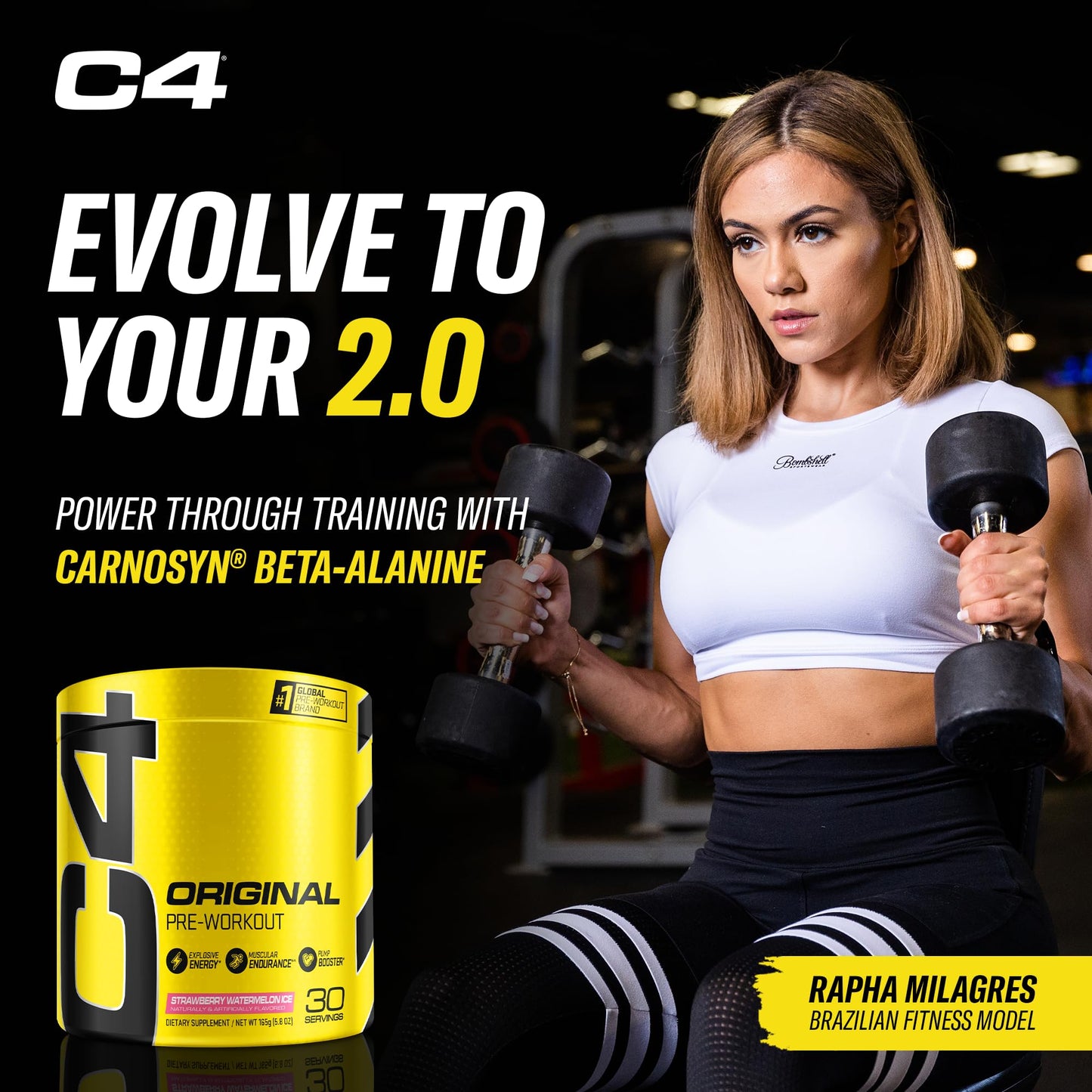 Cellucor C4 Original Pre Workout Powder Strawberry Watermelon Ice Sugar Free Preworkou