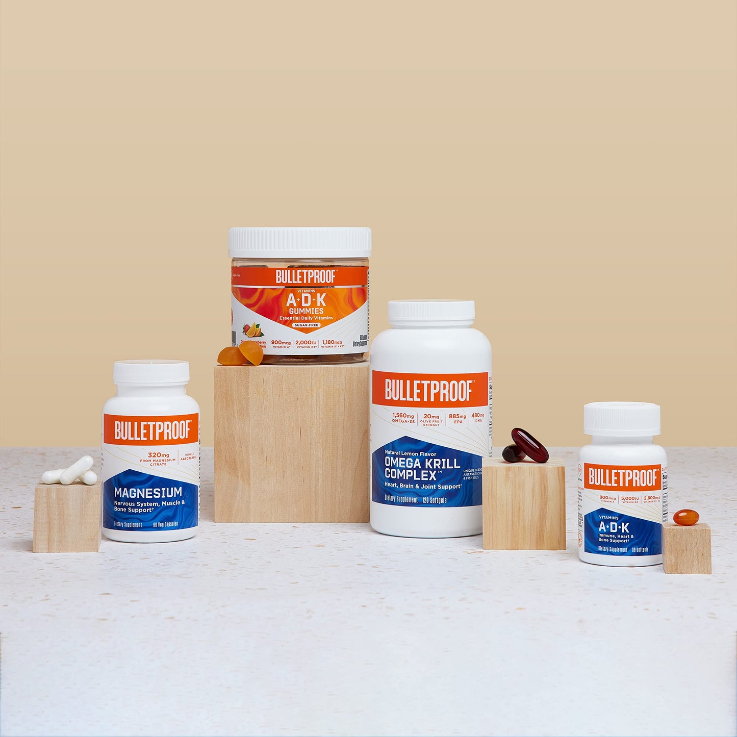 Vitamins A-D-K, 30 Softgels, 900mcg Vitamin A, with 5000 IU D3, K1, K2, K3, High Potency