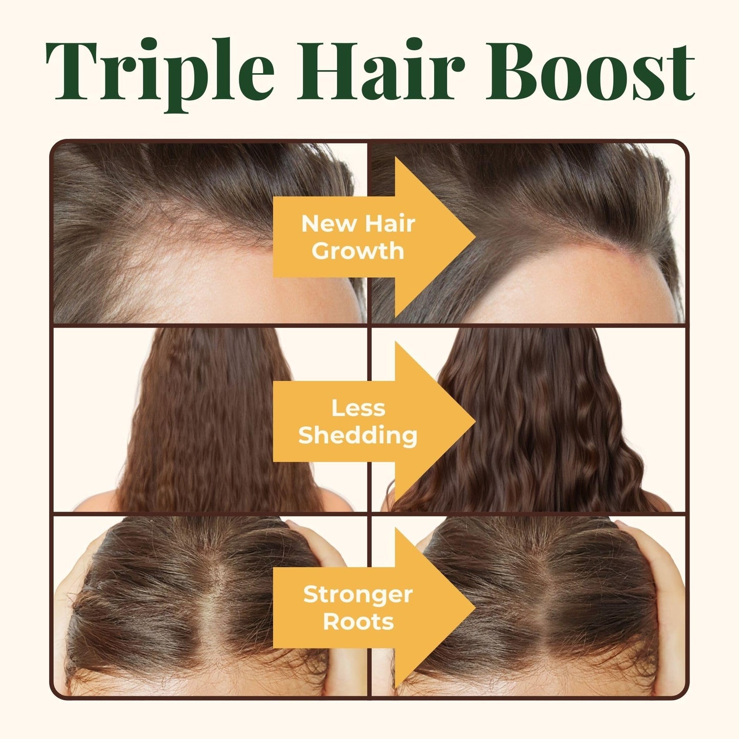 Heebin's Royal Hair, Brows & Lashes, Hair Growth Vitamins with Biotin 4000 mcg, Collagen