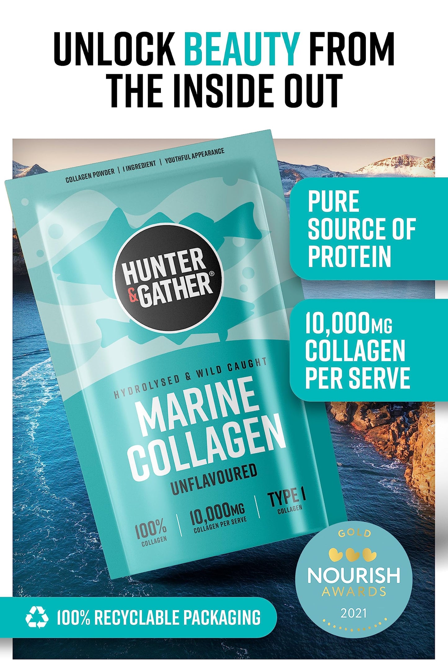 Hunter & Gather Collagen Powder Bundle | Hydrolysed Grass-Fed Bovine Collagen