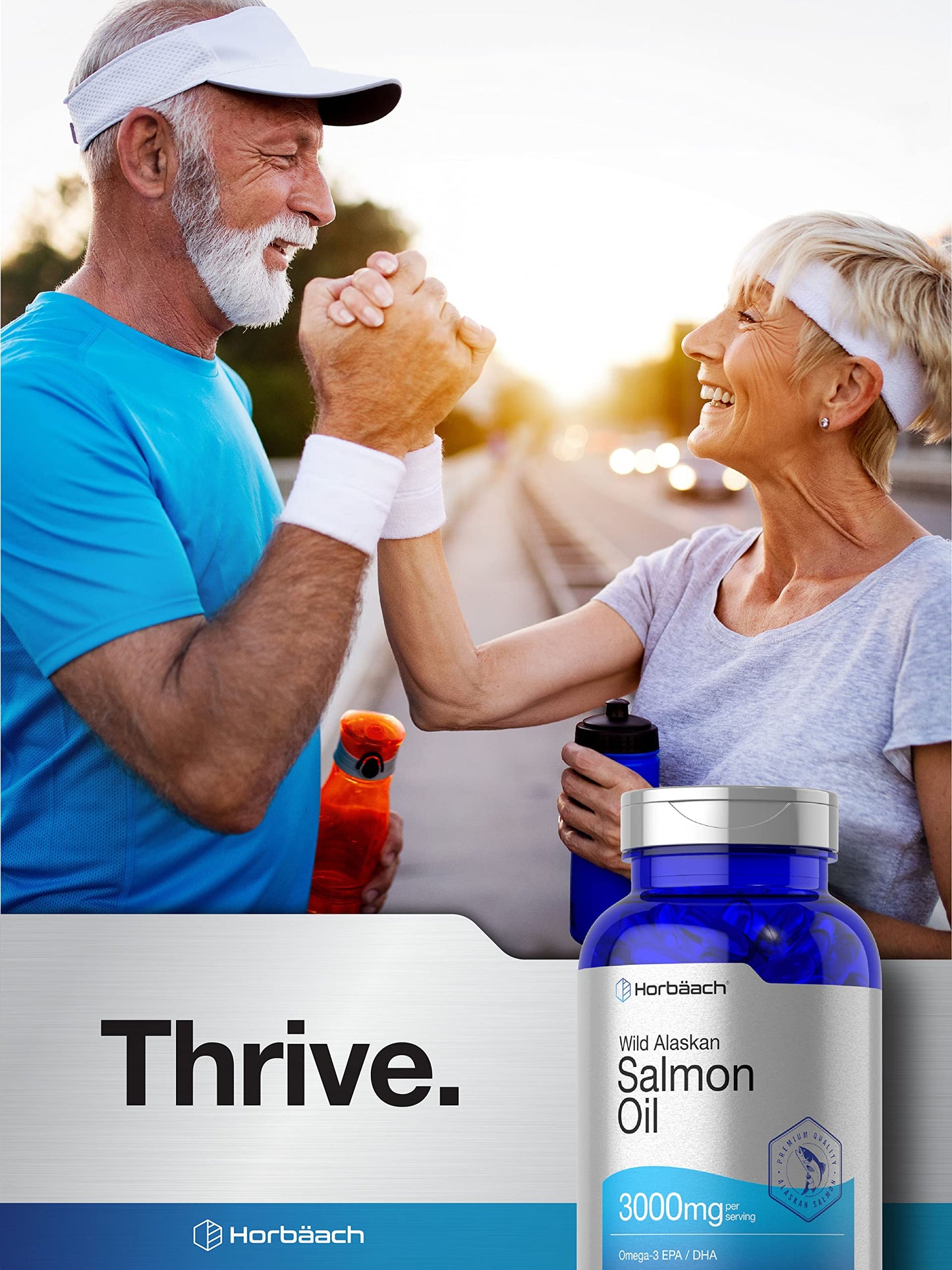 Wild Alaskan Salmon Fish Oil | 180 Softgel Capsules | Gluten Free, Non-GMO | High Potency