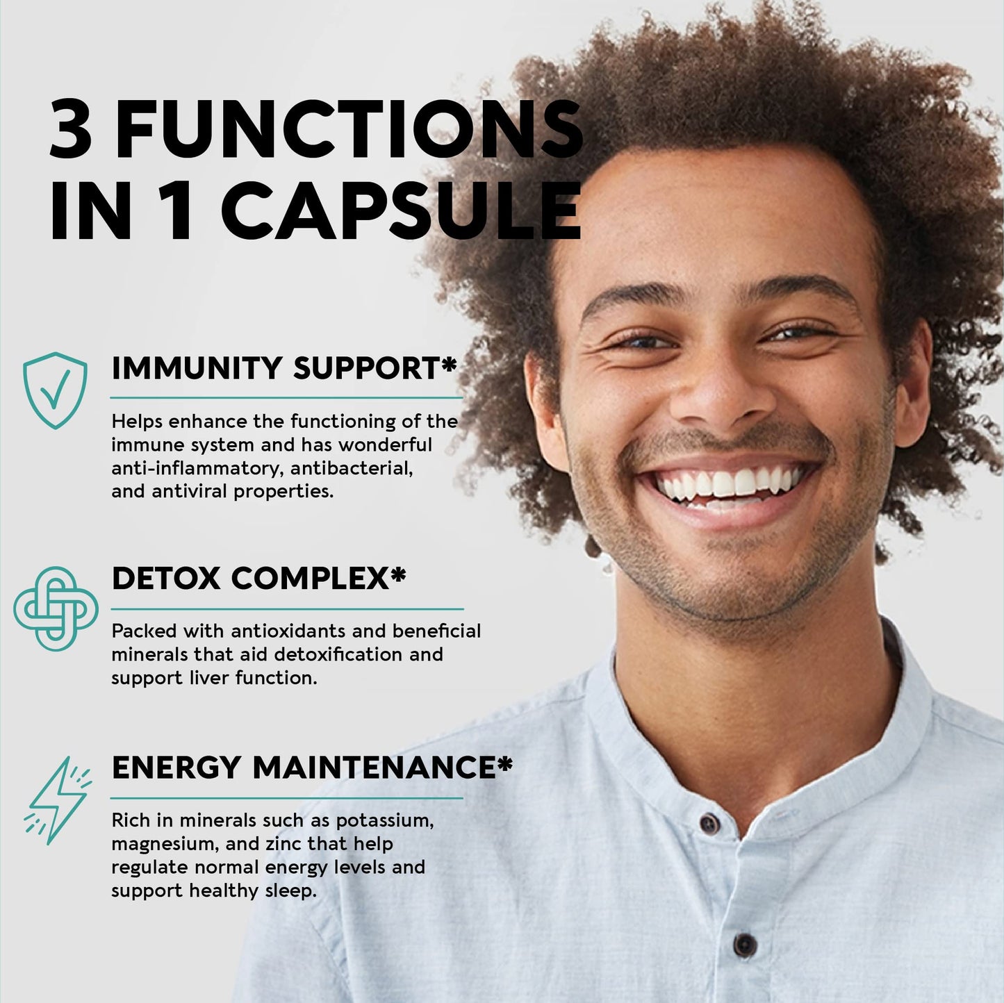 Irish Sea Moss Capsules - Made with Organic Sea Moss, Bladderwrack & Burdock Root - Made in USA - Advanced Superfood - Natural Multi Supplements Blend - Immunity & Energy Support - 90 Vegan Capsules