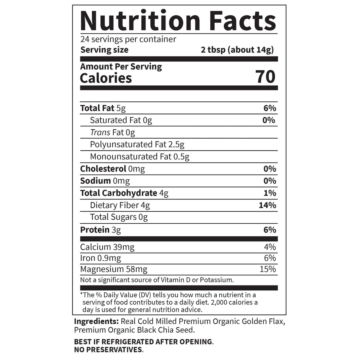 Garden Of Life Raw Organics Organic Flax Meal Plus Chia Seeds, 12 Ounce