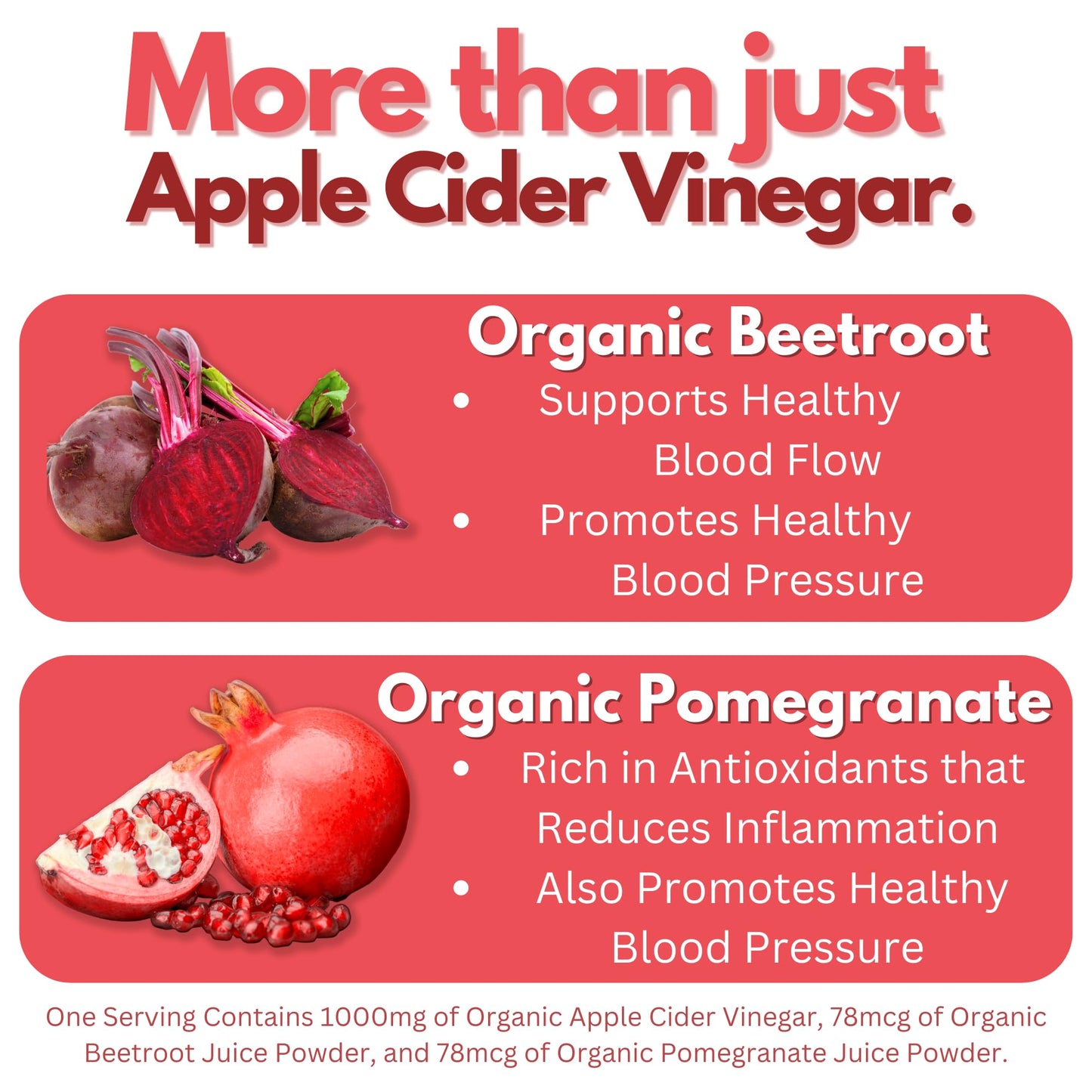 Droppels Apple Cider Vinegar Gummies 1000mg with Beet Root & Pomegranate - ACV Keto