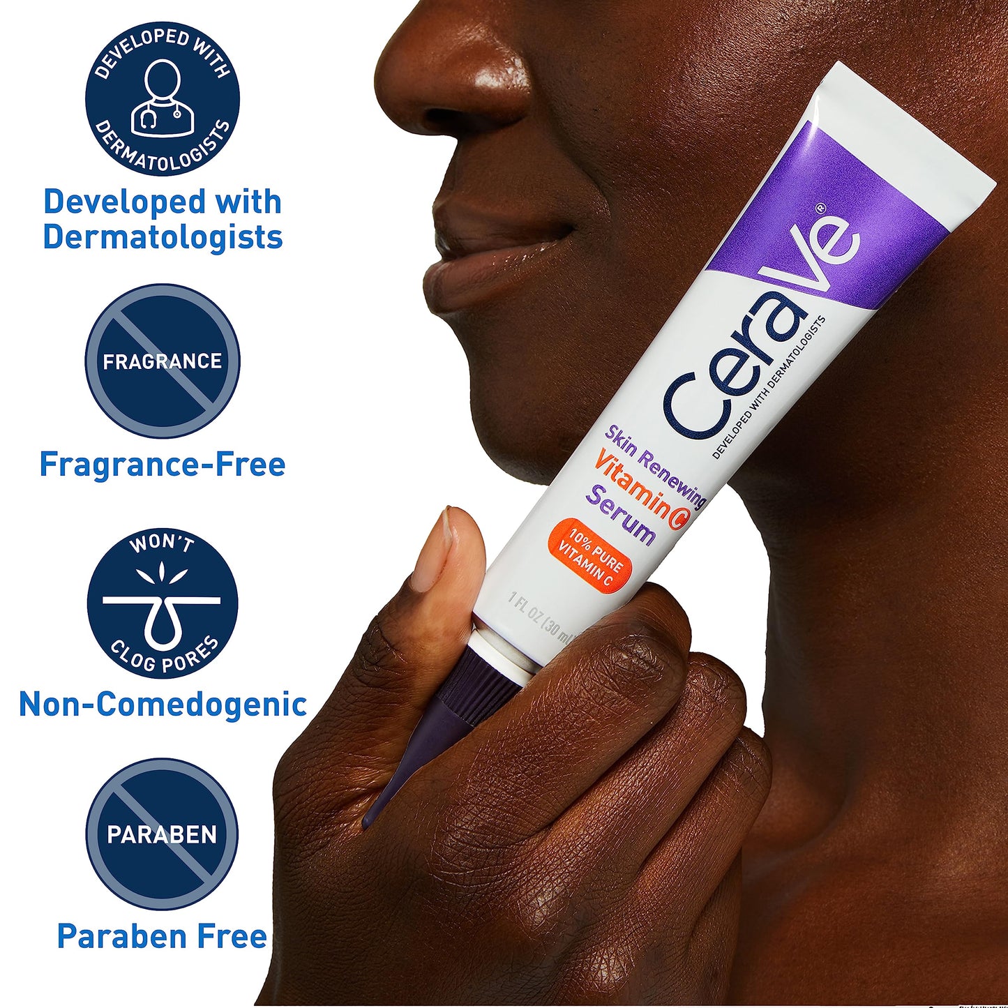 CeraVe Vitamin C Serum with Hyaluronic Acid | Skin Brightening Serum for Face
