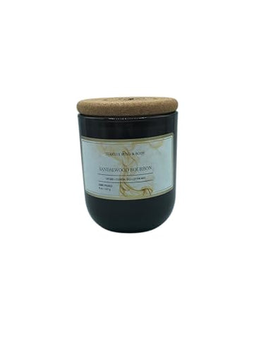 Sandalwood Bourbon Non-Toxic Candles | Natural Candles for Men |Aromatherapy Candle Relaxing
