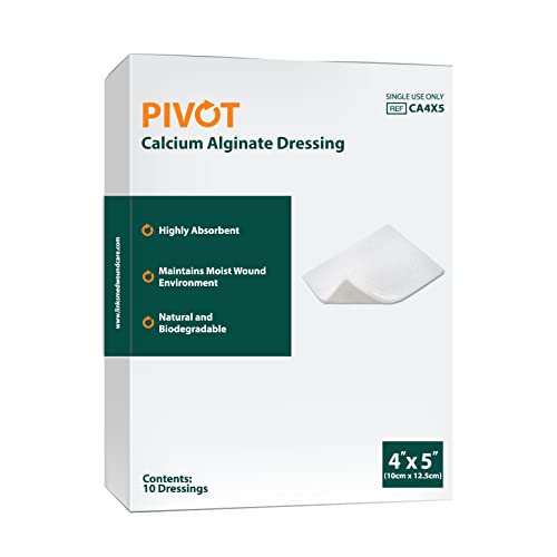 Pivot Calcium Alginate Wound Dressing – All-Natural First Aid | 4x5 Dressin LMP LINKS MEDICAL PRODUCTS INC.