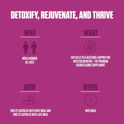Colon Revive Extra Strength | #1 Rated Colon Cleanse & Detox Supplement | Digestive Support