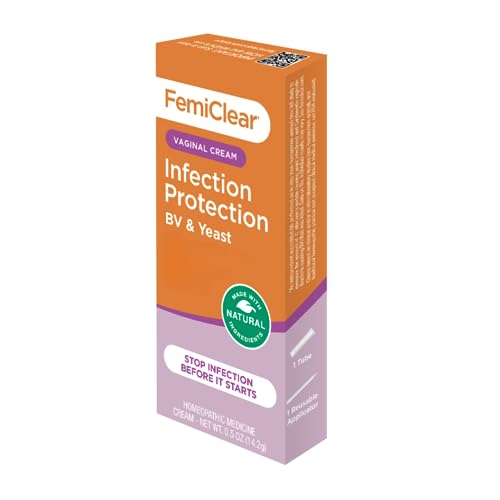 FemiClear BV & Yeast Infection Protection Vaginal Cream, Made with Natural Ingredients FemiClear