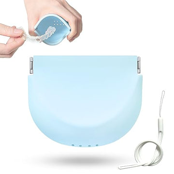 Silicone Retainer Case Soft Upgraded Cute Aligner Case Slim Partial Denture Case Container