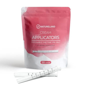 Natureland Disposable Plastic Vaginal Applicator: For Gel or Cream Products - Includes Dual