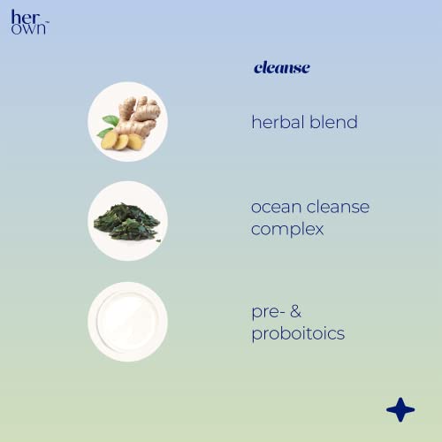 her own Cleanse, Gentle Detox, Supports Healthy Gut, Ocean Algae Cleanse, Prebiotic/Probiotic Blend her own
