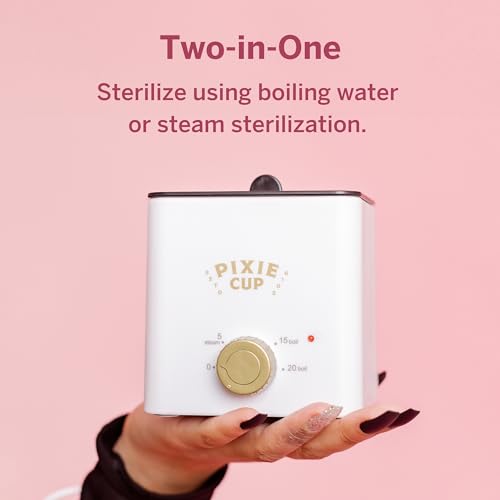 Pixie Menstrual Cup & Disc Boiler Sterilizer - Easily Submerge & Clean Your Period Cup in Boiling Water Pixie Cup