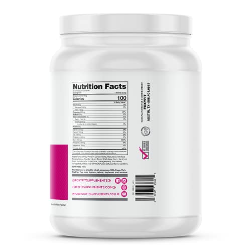 FoxyFit Protein for Her, Caramel Mocha Whey Protein Powder with CLA and Biotin