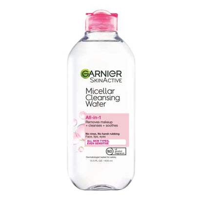 Garnier SkinActive Micellar Water for All Skin Types, Facial Cleanser & Makeup Remover