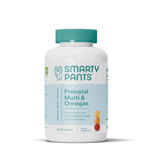 SmartyPants Prenatal Vitamins for Women, Multivitamin Gummies: Omega 3 Fish Oil (EPA/DHA)