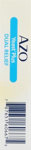 AZO Yeast Plus Dual Relief Tablets, Yeast Infection and Vaginal Symptom Relief, Relieves Itching & Burning AZO